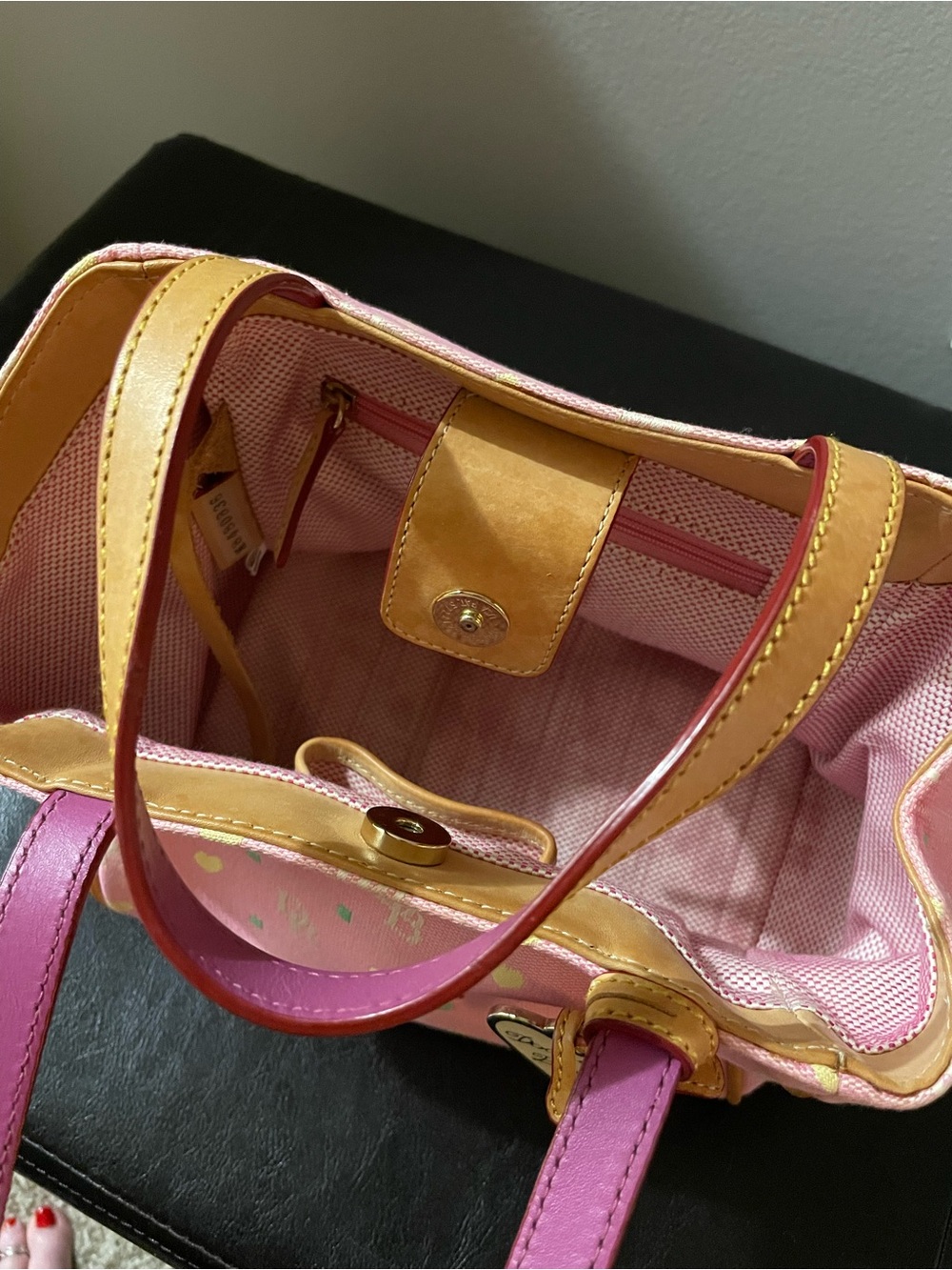 Dooney & Bourke Pink Baby Satchel - Picture 5 of 9